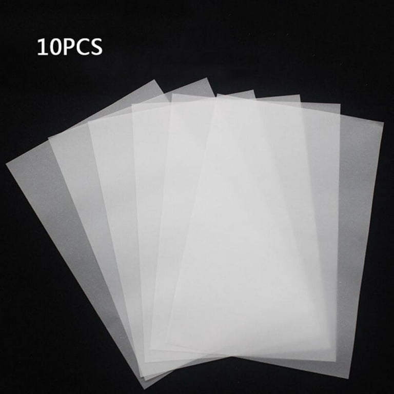 10pcs Printworks Color White Fabric Transfer Paper,Embroidery Transfer Paper  With Iron Pen Kit For Handmade Craft-Carbon Water-Soluble Tracing Paper DIY  Sewing Tools 