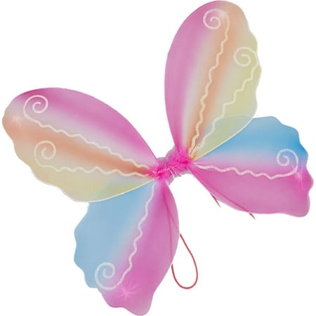 Wenchoice Girl's Rainbow Feather Wings One Size