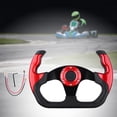thumbnail image 6 of yotijar Generic Racing Steering Wheel Anti Slip Aluminum Alloy Gaming Steering Wheel Red, 6 of 8