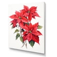 thumbnail image 2 of Designart "Monochrome Poinsettia Serenity I" Floral & Botanical Canvas Wall Art, 2 of 5