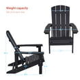 thumbnail image 2 of CHYVARY 1 Peak Adirondack Chair, Fire Pit Outdoor Patio Furniture, Black, 2 of 6