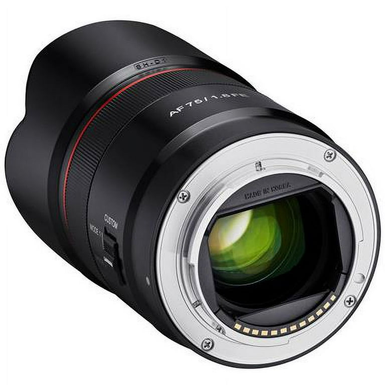 Samyang 75mm F1.8 AF Compact Full Frame Telephoto Lens for Sony E
