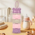 thumbnail image 5 of 4 Layers Baby Milk Powder Formula Dispenser, Infant Milk Powder Box Stackable Food Snacks Storage Box Formula Container for Travel, 5 of 7