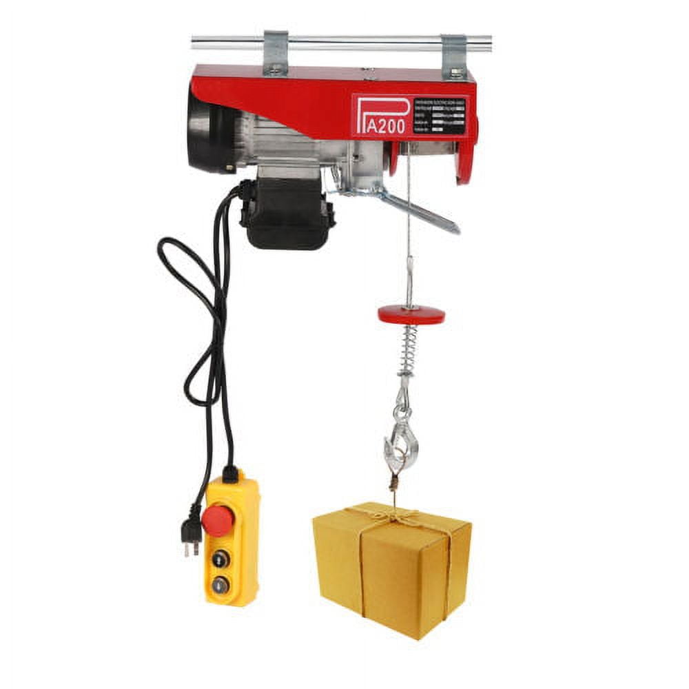 PA200 Electric Hoist Winch Hoist Crane Lift with Wired Remote Control 440lbs