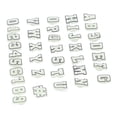 thumbnail image 1 of Decoración de letras del alfabeto fácil de instalar ligera 37 piezas decoración de zapatos con agujeros para bolsas de ropa DIY Anggrek Otros, 1 of 8