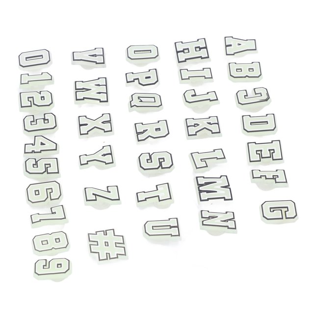 Decoración de letras del alfabeto fácil de instalar ligera 37 piezas decoración de zapatos con agujeros para bolsas de ropa DIY Anggrek Otros