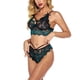 thumbnail image 4 of Ropa interior de encaje sexy para mujer Ropa interior de vendaje Ropa de dormir Ropa de dormir, Verde oscuro, XXL Jumpingount XX000088-20, 4 of 7