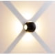 thumbnail image 1 of Lámpara de pared LED BRILLAR impermeable luz cálida 12 vatios color negro, 1 of 3