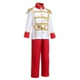 thumbnail image 2 of IDOPIP Toddler Kids Boys Prince Charming Costume Medieval Royal Prince Jacket Pants Crown Dress Up, 2 of 10