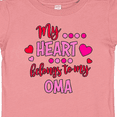 thumbnail image 4 of Inktastic My Heart Belongs to my Oma Boys or Girls Baby T-Shirt, 4 of 5