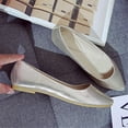 thumbnail image 4 of AUDeals Womens Elegant Hollow Cloth Flats Breathable Mesh Non Slip Casual Single Shoes (Gold, 36), 4 of 4
