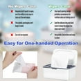 thumbnail image 5 of 3 Pack Wipes Dispenser,Non-Slip Wipes Container with Sealing Design,Refillable Baby Wipe Dispenser, Bathroom Wipes Case Box with Lids,Baby Wipe Holder Keeps Wipes Fresh,Easy Open & Close, 5 of 7