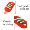 thumbnail image 4 of pdqouc Scraper Kitchen Handle Baking Wooden Tools Design Spatula Silicone Christmas Kitchen Dining & Bar Christmas Silicone Spatula Set with Wooden Handle for Baking Cooking and Christmas, 4 of 4