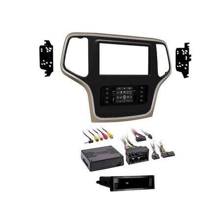Radio Installation Kit - Compatible with 2014 - 2017 Jeep Grand Cherokee 2015 2016