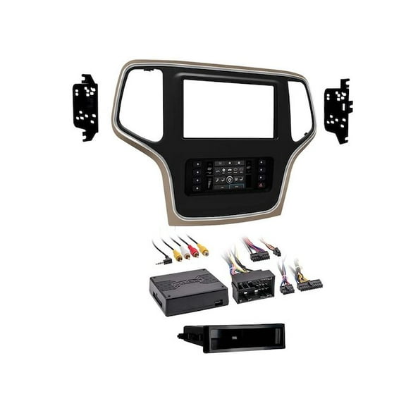 Radio Installation Kit - Compatible with 2014 - 2017 Jeep Grand Cherokee 2015 2016