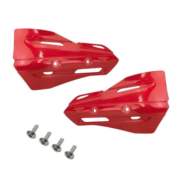 Gándole de la motocicleta genérica a mano, instalación simple delantero a la derecha izquierda, protector de protección de mano de manillar a prueba Rojo