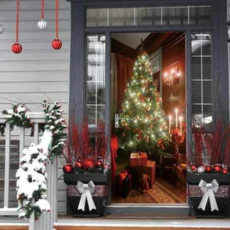 Christmas Tree Door Cover Holiday Covers Decoration 30 Inch By 6 5