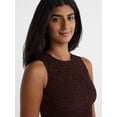 thumbnail image 4 of Time and Tru Women's Tiered Midi Dress with Flutter Sleeves, Sizes XS-XXXL, 4 of 5