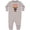 AC-Heather Grey, variant on Inktastic Labrador Chocolate Lab Baby Fleece Romper
