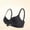 Black, variant on qelini Wireless Sports Bras for Women Plus Size Thin Strap Breathable Bralettes Side Support Seamless Racerback Soft Daily Lingerie
