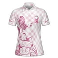 thumbnail image 2 of Custom Name Breast Cancer Month She is The Storm Women's Polo S-5XL, 2 of 7