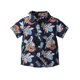 thumbnail image 2 of Camisa hawaiana de manga corta con botones para niño, de Honeeladyy, en liquidación por menos de $5.00. Camisa playera de verano para uso diario (azul marino, 8-9 años)., 2 of 3