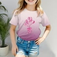 thumbnail image 2 of Gerichy Girls Graphic Print T-Shirt Girls Valentines Day Shirt Cute Printed Round Neck Short Sleeve Tshirt Top Summer Tops, 2 of 5