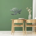 thumbnail image 4 of Elegant Metal Sea Turtle Wall Sculpture Coastal Artwork for Interior and Household Living Room Enhancements, 4 of 8