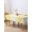 Lemon yellow white, variant on White Brown Table Cloth, Modern Gradient Vertical Stripes Geometric Waterproof Tablecloth for Rectangle Tables, Reusable Washable Fabric Table Cover for Restaurant Kitchen Dining Tables 60"x84"