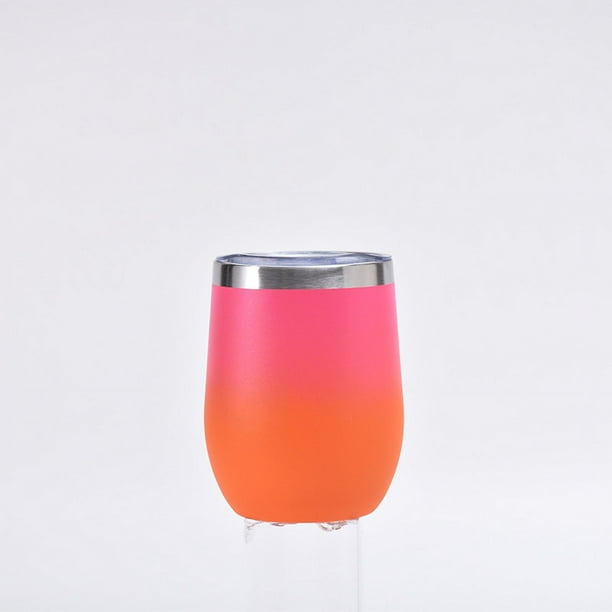Huevera de acero inoxidable de 12 oz, doble vacío, en forma de U, para vino tinto, huevera