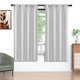 thumbnail image 1 of Cortinas Blackout Blancas 52x72 Pulgadas, Juego de 2 Cortinas con Bolsillo para Barra, Aisladas Térmicamente, Decoración Sólida para el Hogar, Cortinas para Sala de Estar y Recámara, Privacidad Asegu, 1 of 7