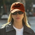 thumbnail image 2 of Unisex Autumn Halloween Pumpkin Face Baseball Hat,Jack-o lantern Pumpkin M8, 2 of 7