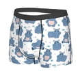 thumbnail image 2 of Daiia Cute Hippos Men's Underwear Boxer Briefs, Cotton Stretch Moisture-Wicking Underwear-XX-Large, 2 of 9