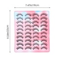 thumbnail image 3 of EIMELI 20 Pairs Fake Eyelash Artificial Lashes Makeup Fake Lashes Lash Strip Makeup Eyelashes, 3 of 5