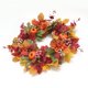 thumbnail image 3 of Autumn Harvest Artificial Wreath With Maple Leaves Pumpkins Halloween Door Decor, 3 of 5