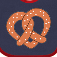 thumbnail image 4 of Inktastic Heart-shaped Pretzel Boys or Girls Baby Bib, 4 of 4