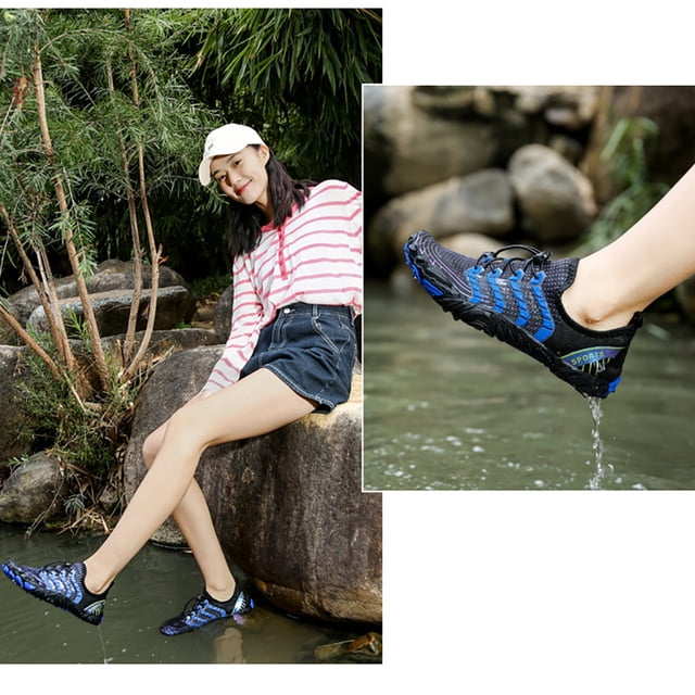 Zapatillas De Deporte Aqua Shoes Zapatillas de buceo transpirables para mujeres y hombres Black blue35 Sywqhk Para Estrenar