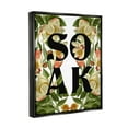 thumbnail image 3 of Soak Bathroom Floral Sign Botanical & Floral Graphic Art Jet Black Framed Art Print Wall Art, 3 of 6