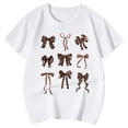 thumbnail image 4 of JAJAHO Girls Graphic Tee Shirt Short Sleeve Round Neck Casual Cute Summer Top With Leopard Bow Print Tshirts For Kids 3-13 Years Stylish Tops, 4 of 4