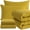 Yellow, variant on Ntbay 7 Piece King Bedding Comforter Set, Ultra Soft and Breathable Bed in a Bag, Includes Quilted Comforter, Fitted Sheet, Flat Top Sheet, 2 Envelope Pillowcases, 2 Pillow Shams, Yellow