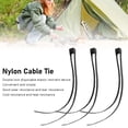 thumbnail image 3 of Nylon Cable Tie, 3Pcs Wire Zip Self Locking With Pull Ring For Outdoor Sports CS Equipment Restraint, 3 of 8