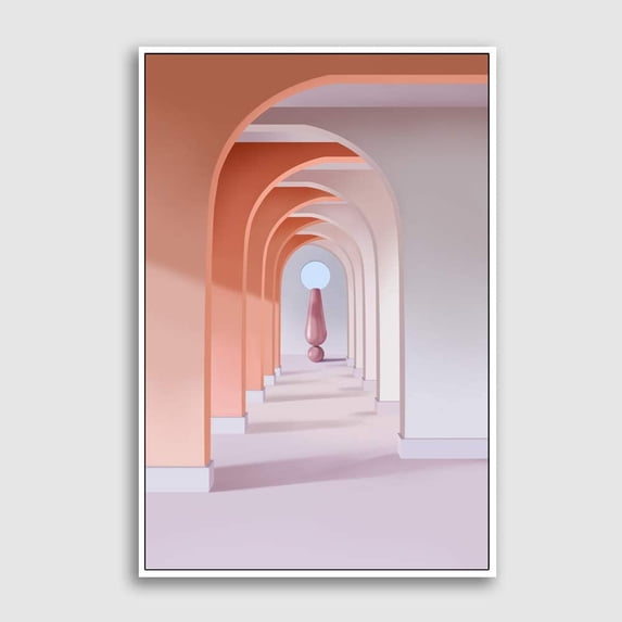 IDEA4WALL Framed Canvas Wall Art for Living Room, Bedroom Colorful Corridor Canvas Prints for Modern Home Decoration Ready to Hang