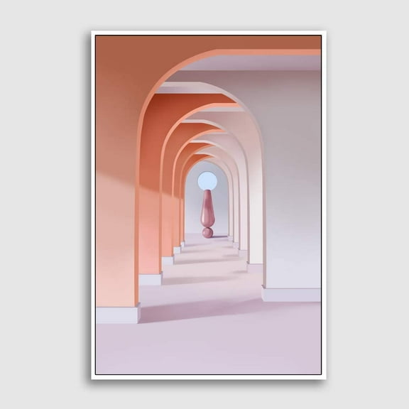 IDEA4WALL Framed Canvas Wall Art for Living Room, Bedroom Colorful Corridor Canvas Prints for Modern Home Decoration Ready to Hang