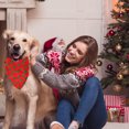 thumbnail image 5 of Paquete de 2 pañuelos navideños para perros, baberos triangulares reversibles, bufandas, accesorios para perros, gatos y mascotas, 5 of 5