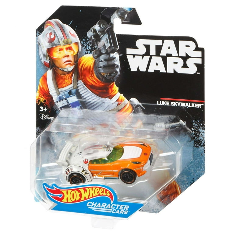 Hot Wheels Star Wars Luke Skywalker X-Wing Gear Character Car