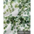 thumbnail image 6 of Country Green Leaves Kitchen Valances for Windows Farmhouse Linen Window Valance Curtain for Living Room Window Treatment Country Pastoral Vines Plants Valance Rod Pocket Topper Drape, 60 x 18 Inch, 6 of 6