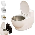 thumbnail image 3 of Toilet Water Bowl for Cat,Toilet Shaped Pet Water Dispenser for Cat Dog, Small Funny Bowl for Dogs and Cats Hilarious Gravity Pet Fountain, 3 of 5