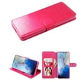 thumbnail image 1 of Kaleidio Case For Samsung Galaxy S21 5G (6.2") [Flip Wallet] Hybrid PU Leather [Card Slot][Stand Feature] Folio Cover [Pink], 1 of 4