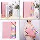 thumbnail image 5 of Almacenamiento de archivos de libros de datos a4 multicapa 12 capas de carpeta de clasificación de arco iris Ormromra CPB-US-XD200-4, 5 of 5