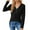 Black, variant on Long Sleeve Blouses for Women Clearance Tops for Women V Neck Button Loose Long Sleeve T shirt